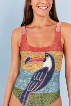 Farm Rio Wonderful Toucans One Piece Swimsuit 11 Farm Rio Wonderful Toucans One Piece Swimsuit -Farm Rio 307119 04