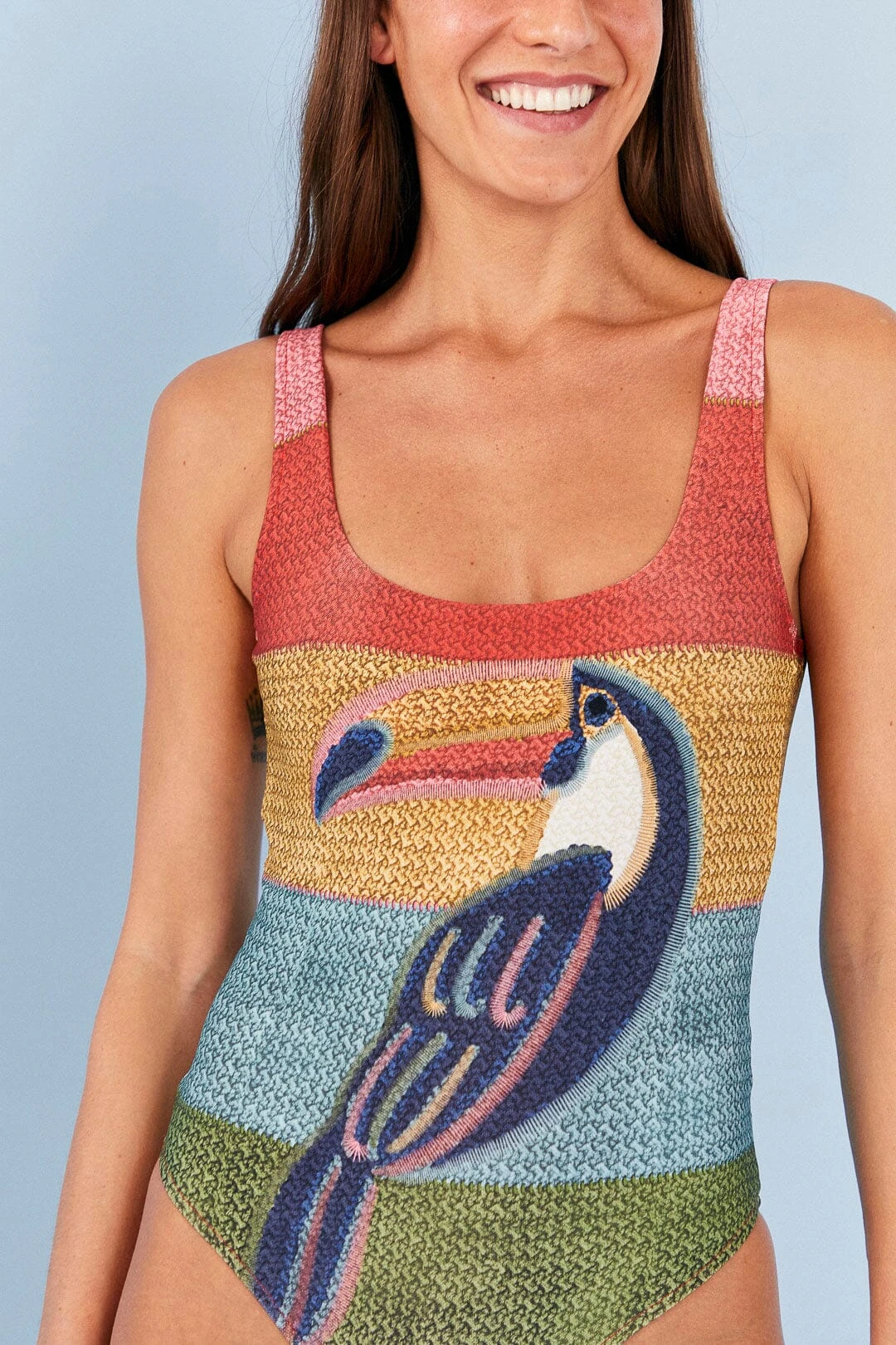 Farm Rio Wonderful Toucans One Piece Swimsuit 6 Farm Rio Wonderful Toucans One Piece Swimsuit - Image 4