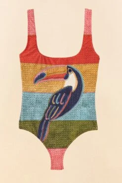 Farm Rio Wonderful Toucans One Piece Swimsuit 13 Farm Rio Wonderful Toucans One Piece Swimsuit -Farm Rio 307119 06