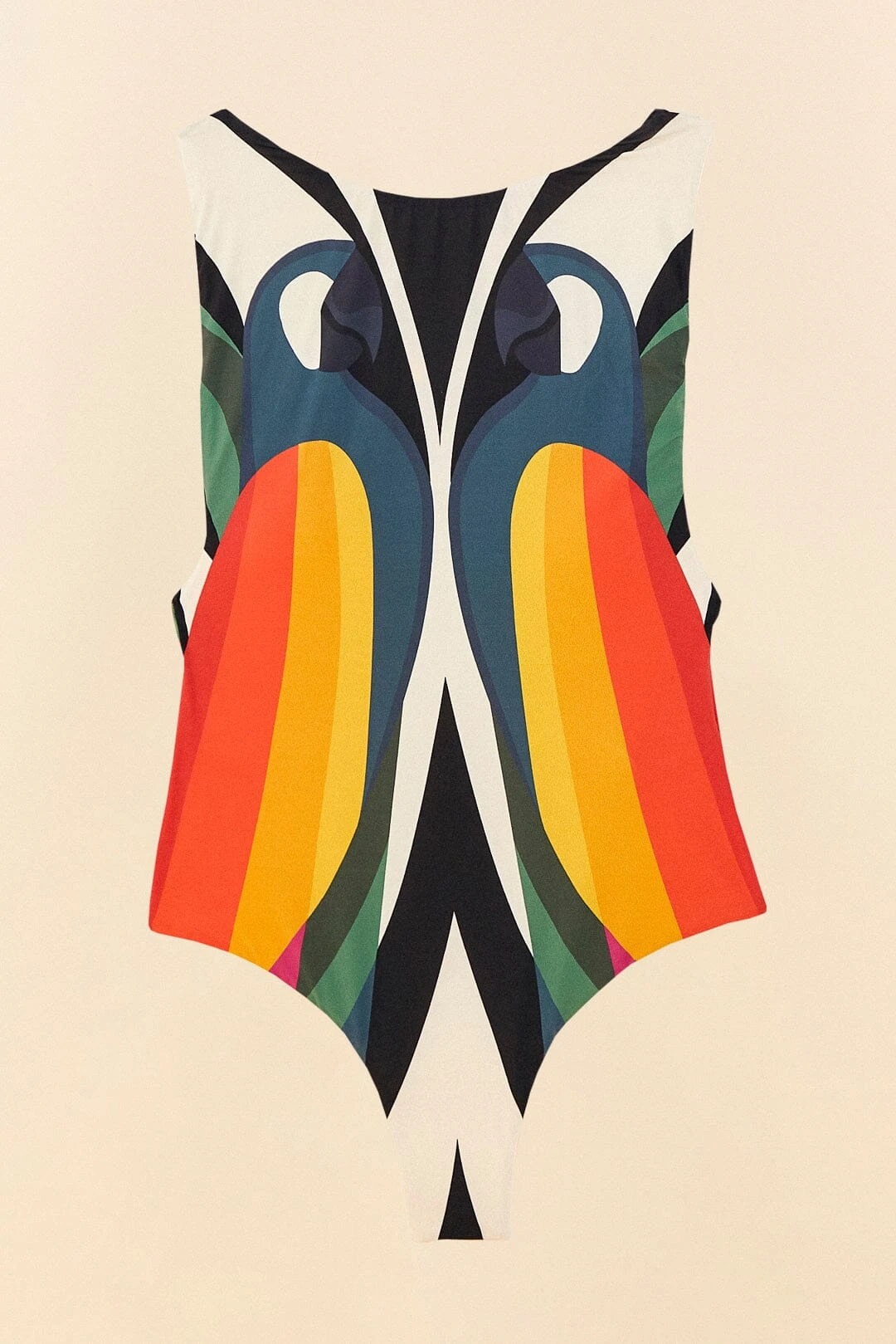 Farm Rio Macaw Stripes One Piece Swimsuit 8 Farm Rio Macaw Stripes One Piece Swimsuit - Image 6