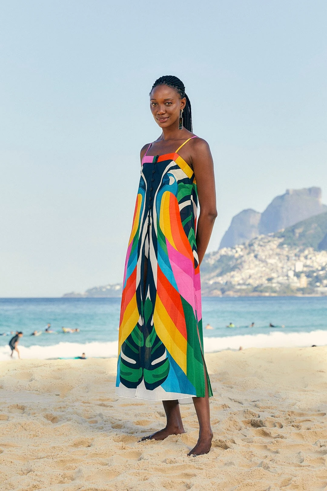 Farm Rio Macaw Stripes Cover Up 3 Farm Rio Macaw Stripes Cover Up