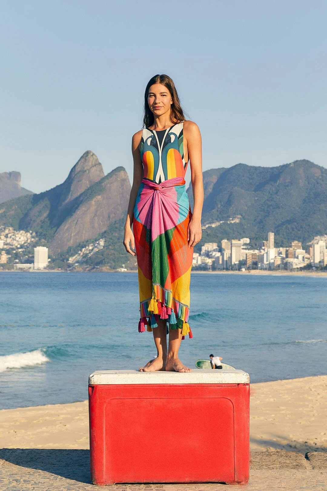 Farm Rio Macaw Stripes Sarong 3 Farm Rio Macaw Stripes Sarong