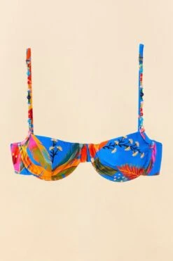 Farm Rio Blue Macaw Party Underwire Bikini Top 11 Farm Rio Blue Macaw Party Underwire Bikini Top -Farm Rio 307134 06