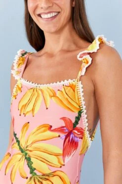 Farm Rio Pink Banana Taste One Piece Swimsuit -Farm Rio 307162 04