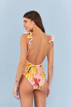 Farm Rio Pink Banana Taste One Piece Swimsuit -Farm Rio 307162 05