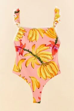 Farm Rio Pink Banana Taste One Piece Swimsuit -Farm Rio 307162 06