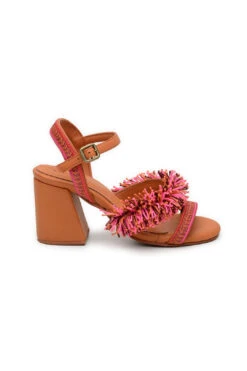 Farm Rio PINK SHINY HEELED SANDAL -Farm Rio 307579 03