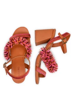 Farm Rio PINK SHINY HEELED SANDAL -Farm Rio 307579 04