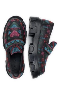 Farm Rio Black Artisanal Hearts Loafer 8 Farm Rio Black Artisanal Hearts Loafer -Farm Rio 307588 04