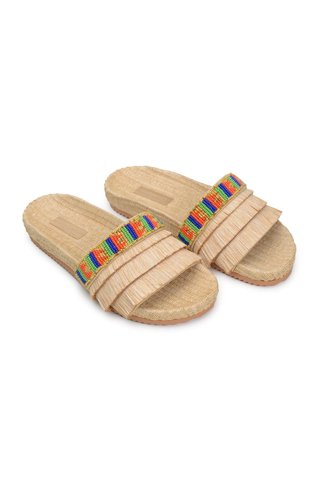 Farm Rio Caramel Beaded Fringe Sandal 3 Farm Rio Caramel Beaded Fringe Sandal