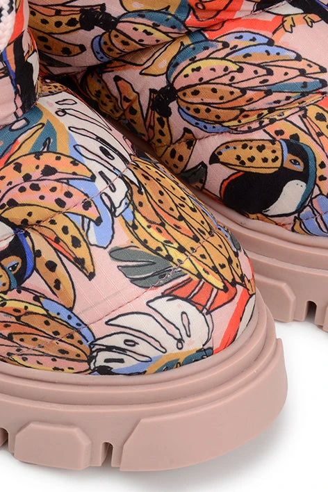 Farm Rio TOUCANS BUNCH PUFFY SHORT BOOT 4 Farm Rio TOUCANS BUNCH PUFFY SHORT BOOT - Image 2