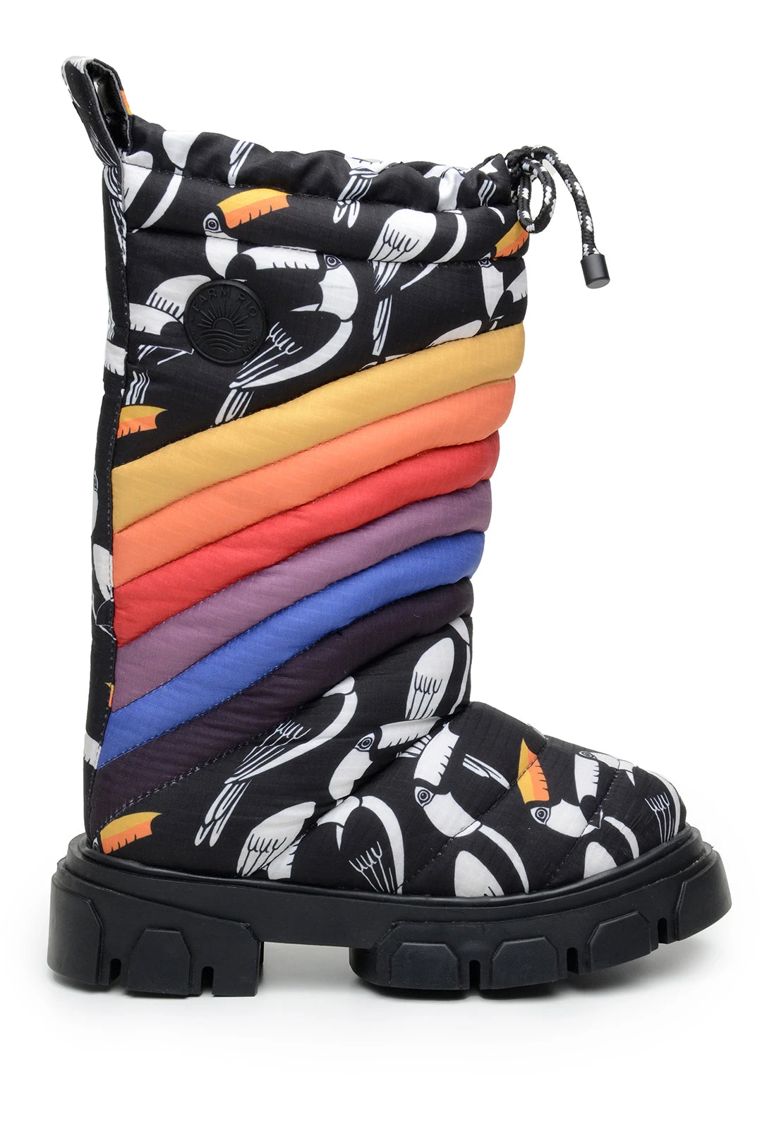 Farm Rio GRAPHIC TOUCANS PUFFY TALL BOOT 5 Farm Rio GRAPHIC TOUCANS PUFFY TALL BOOT - Image 3