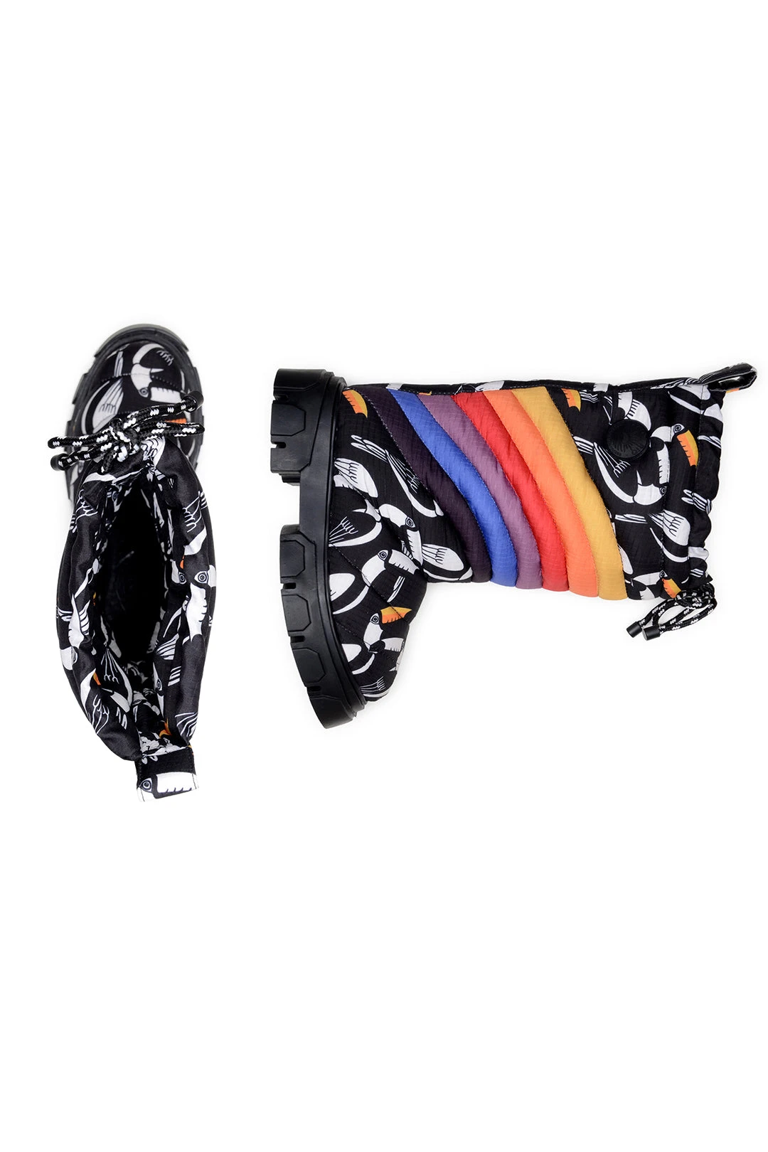 Farm Rio GRAPHIC TOUCANS PUFFY TALL BOOT 6 Farm Rio GRAPHIC TOUCANS PUFFY TALL BOOT - Image 4