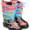 Farm Rio BLACK CHEVRON FOREST PUFFY TALL BOOT -Farm Rio 307621 01