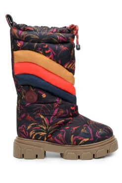 Farm Rio BROWN SUNSET FOREST PUFFY TALL BOOT 8 Farm Rio BROWN SUNSET FOREST PUFFY TALL BOOT -Farm Rio 307622 03