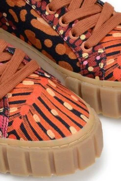 Farm Rio Black Leopard Hearts Flatform Sneaker -Farm Rio 307695 02