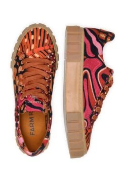 Farm Rio Black Leopard Hearts Flatform Sneaker -Farm Rio 307695 04