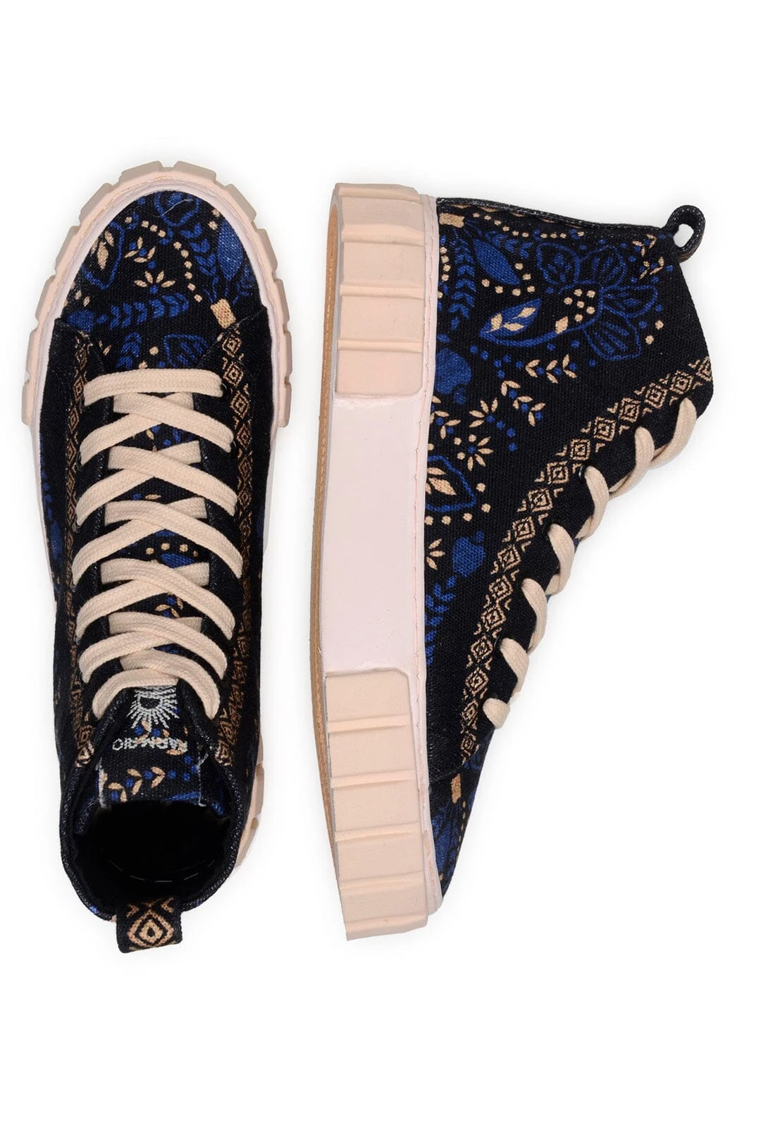 Farm Rio Black Macaw Forest Flatform Sneaker 6 Farm Rio Black Macaw Forest Flatform Sneaker - Image 4