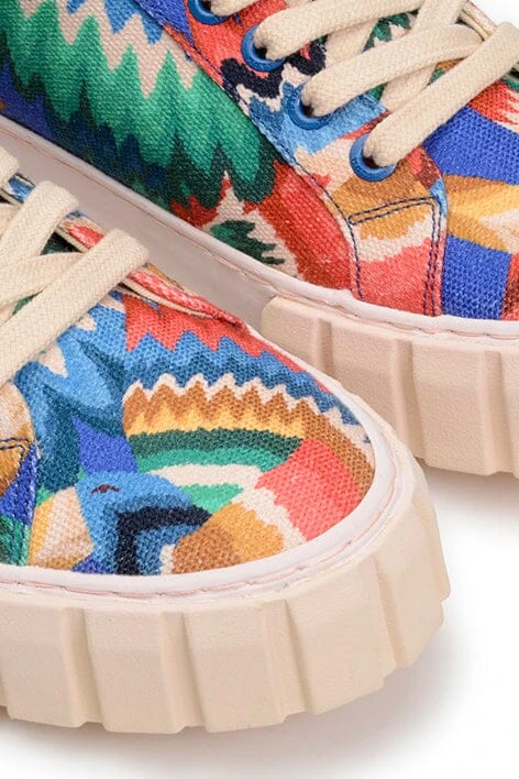 Farm Rio Chevron Toucans Flatform Sneaker 4 Farm Rio Chevron Toucans Flatform Sneaker - Image 2