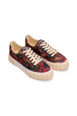 Farm Rio BROWN SUNSET FOREST FLATFORM SNEAKER