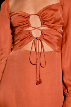 Farm Rio Caramel Cut Out Maxi Dress 11 Farm Rio Caramel Cut Out Maxi Dress -Farm Rio 308183 05
