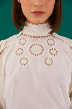 Farm Rio Off-White Romantic Blouse -Farm Rio 308187 04