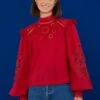Farm Rio Red Romantic Blouse -Farm Rio 308188 01