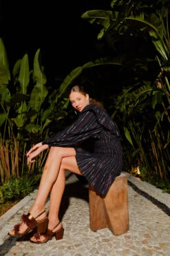 Farm Rio Lurex Stripes Mini Dress 10 Farm Rio Lurex Stripes Mini Dress -Farm Rio 308191 03