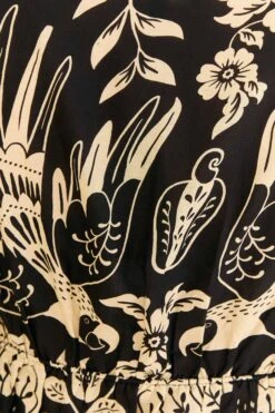 Farm Rio Black Graphic Floral Blouse 11 Farm Rio Black Graphic Floral Blouse -Farm Rio 308197 05