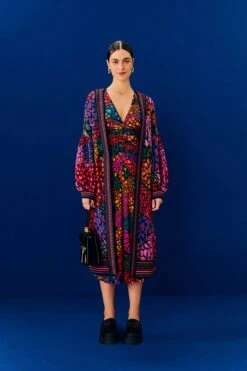 Farm Rio Rainbow Hearts Lenzing™ Ecovero™ Viscose Midi Dress 7 Farm Rio Rainbow Hearts Lenzing™ Ecovero™ Viscose Midi Dress -Farm Rio 308201 02