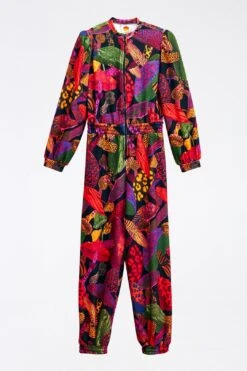 Farm Rio Leopard Mushroom French Terry Jumpsuit -Farm Rio 308221 06