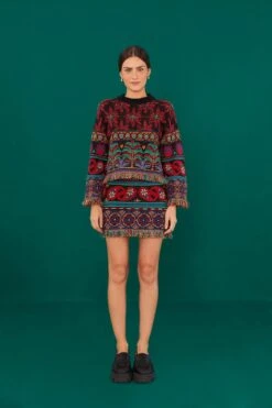 Farm Rio Black Night Sky Sweater -Farm Rio 308284 03