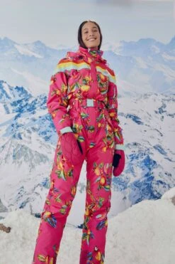 Farm Rio Pink Cashew Ski Jumpsuit