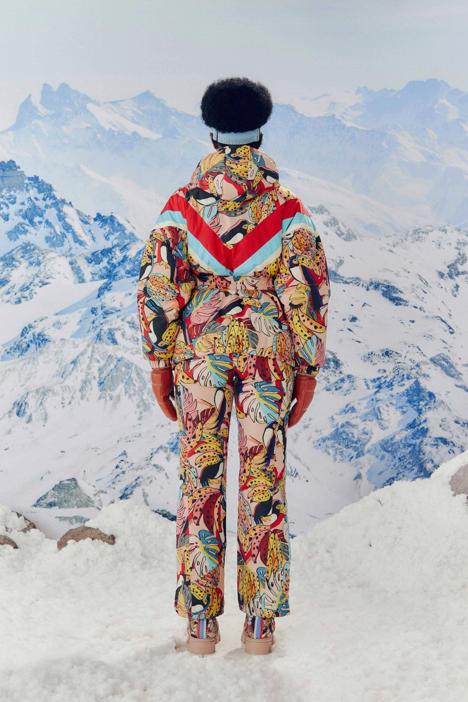 Farm Rio Banana Bunch Ski Puffer Jacket 4 Farm Rio Banana Bunch Ski Puffer Jacket - Image 2