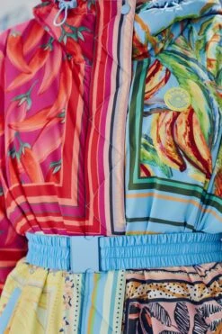 Farm Rio Mixed Scarves Ski Puffer Jacket 16 Farm Rio Mixed Scarves Ski Puffer Jacket -Farm Rio 308309 07