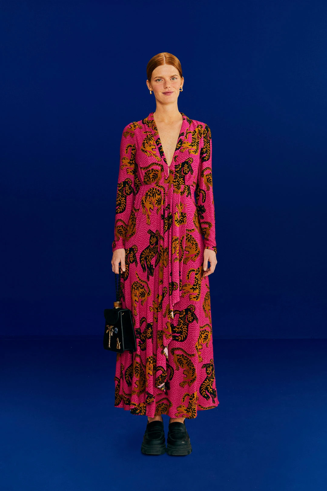 Farm Rio Pink Wild Leopards Maxi Dress 4 Farm Rio Pink Wild Leopards Maxi Dress - Image 2