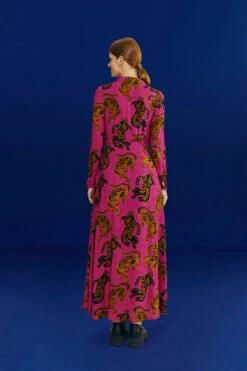 Farm Rio Pink Wild Leopards Maxi Dress 11 Farm Rio Pink Wild Leopards Maxi Dress -Farm Rio 308345 04