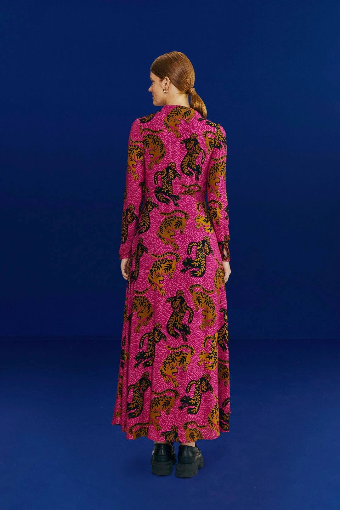 Farm Rio Pink Wild Leopards Maxi Dress 6 Farm Rio Pink Wild Leopards Maxi Dress - Image 4