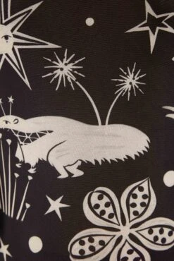 Black & White Cerrado Sky Tulle Blouse 10 Black & White Cerrado Sky Tulle Blouse -Farm Rio 308525 04