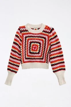 Farm Rio Multicolor Crochet Sweater 11 Farm Rio Multicolor Crochet Sweater -Farm Rio 309106 05