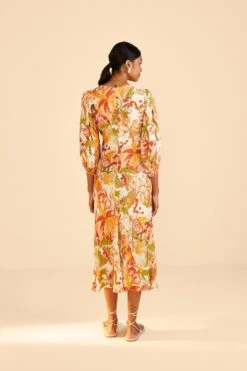 Farm Rio Sand Leopard Forest Midi Dress 10 Farm Rio Sand Leopard Forest Midi Dress -Farm Rio 309150 04