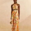 Farm Rio Sand Leopard Forest Maxi Dress -Farm Rio 309151 01