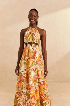 Farm Rio Sand Leopard Forest Maxi Dress 9 Farm Rio Sand Leopard Forest Maxi Dress -Farm Rio 309151 02