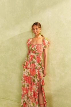 Farm Rio Pink Blooming Floral Maxi Dress -Farm Rio 309161 02