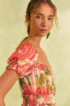 Farm Rio Pink Blooming Floral Maxi Dress -Farm Rio 309161 03