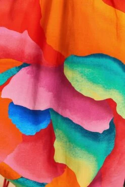 Farm Rio Red Ombre Chita Organic Cotton Romper -Farm Rio 309164 05