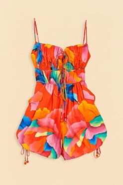 Farm Rio Red Ombre Chita Organic Cotton Romper -Farm Rio 309164 06