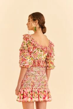 Farm Rio Pink Painted Bananas Top 11 Farm Rio Pink Painted Bananas Top -Farm Rio 309177 04