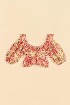 Farm Rio Pink Painted Bananas Top 13 Farm Rio Pink Painted Bananas Top -Farm Rio 309177 06