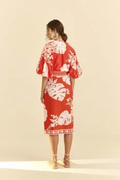 Farm Rio Red Lace Monsteras Crop Top 11 Farm Rio Red Lace Monsteras Crop Top -Farm Rio 309178 04